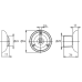 Завёртка сантехническая SILLUR OL S.CHROME (матовый хром)